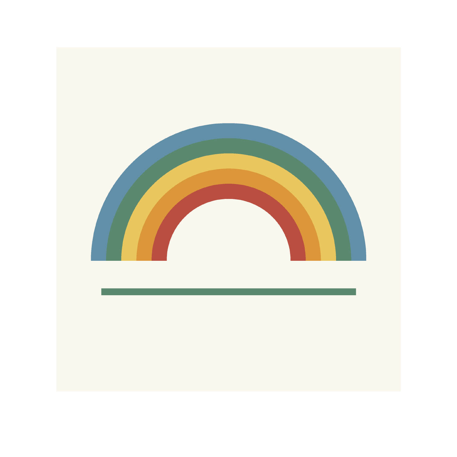 Beispielseite aus dem Musterbuch: Regenbogenzeichnung